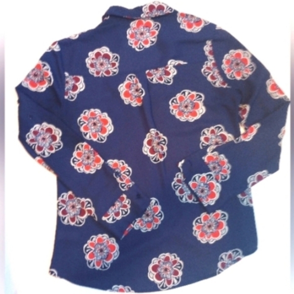 Express The Portofino Shirt Navy & Pink Floral Size SP - Picture 11 of 13